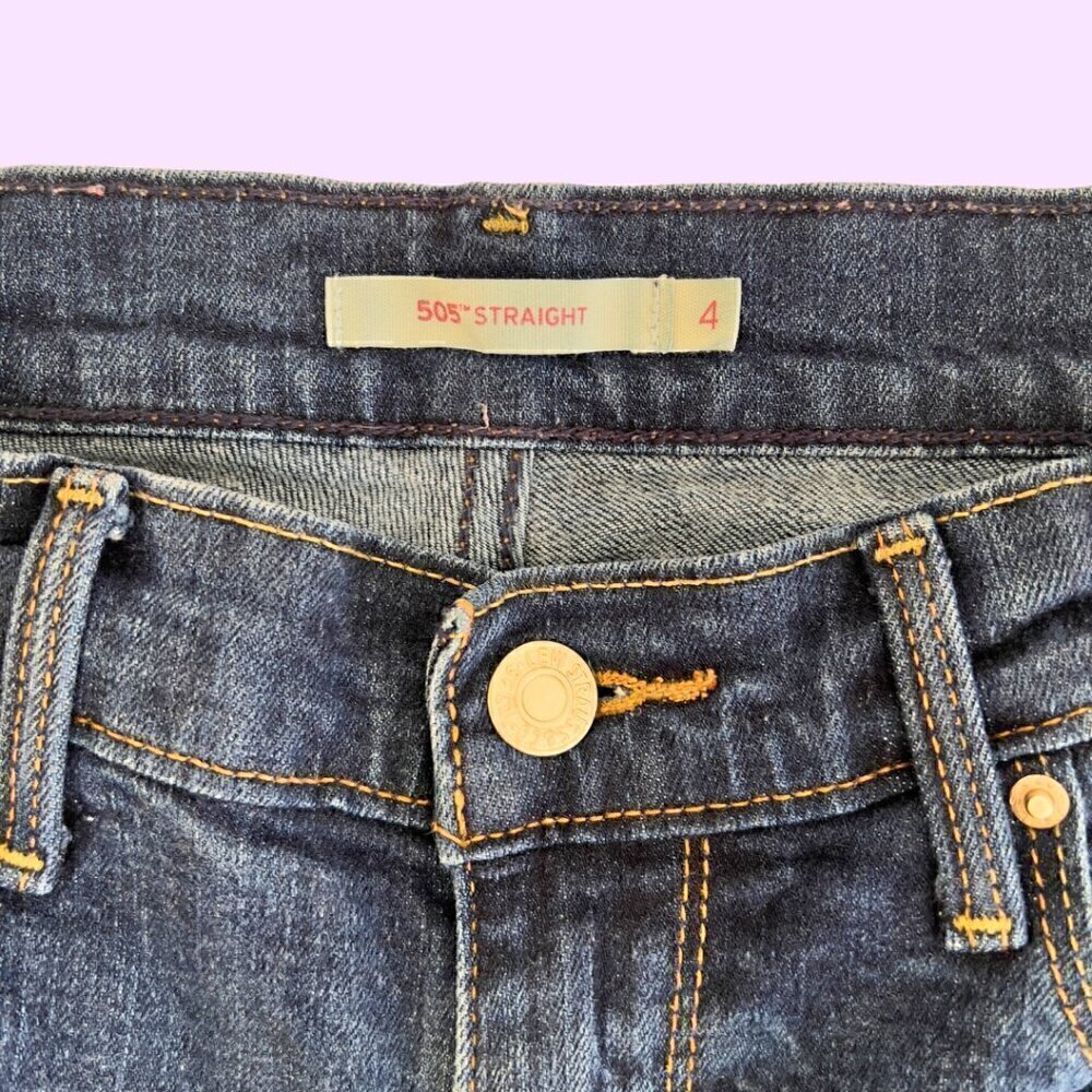 Levi's 505 Straight Jeans, Medium Wash - Picture 6 of 6